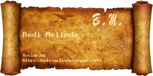 Bedi Melinda névjegykártya